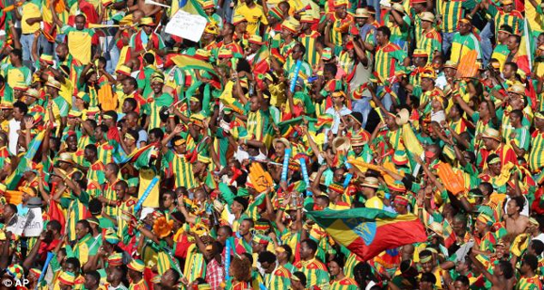 What a following! Ethiopians came in their numbers to the Mbombela Stadium (Photo: Reuters)