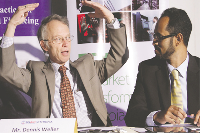 Dennis Weller (left) and Anteneh Assefa