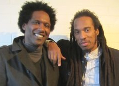 Lemn Sissay (left) and Benjamin Zephaniah have been friends since performing together in the 1980s (Photo: BBC)