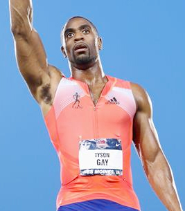 Tyson Gay of the US (Photo: Getty Images)
