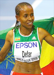 Ethiopia’s Olympic 5,000 champion Defar readies world title bid