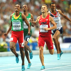 Mohammed Aman a rare runner among the Ethiopian Elite