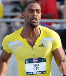 Tyson Gay tested positive for steroid