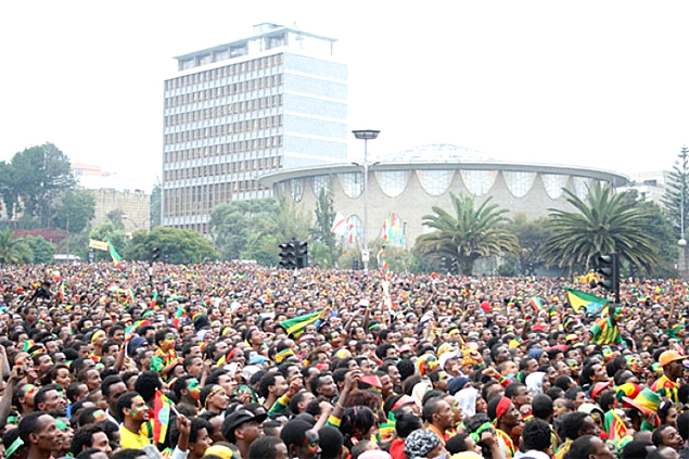 Ethiopian Soccer fans