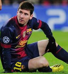 Messi out for up to eight weeks with hamstring injury