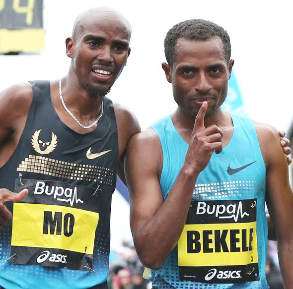 Kenenisa and Mo (Photo:express.co.uk )