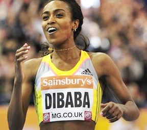 Ethiopia’s Genzebe Dibaba sets third world record of the month