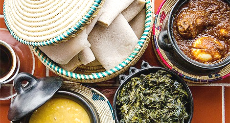 Cuisine from Taste of Ethiopia (Image credit: PHOTO BY MARK CHAMBERLIN)