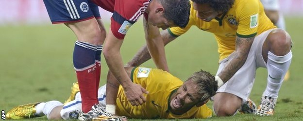 Neymar Injured