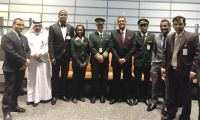 Ethiopian Airlines crew upon arrival in Doha, Qatar (Photo: Courtesy of Ethiopian Airlines)