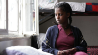 Hirut (Tizita Hagare) sits in a halfway house in "Difret." (Haile Addis Pictures / Cineart)