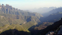 The Simien Mountains are a rugged, untamed range that is fast becoming one of Africa's most popular trekking spots. -- PHOTO: ANDREW RAVEN - 